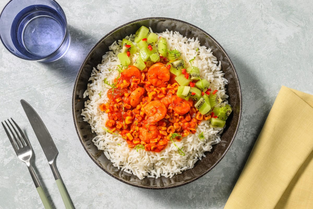 Caribbean Style Spiced Double Prawns