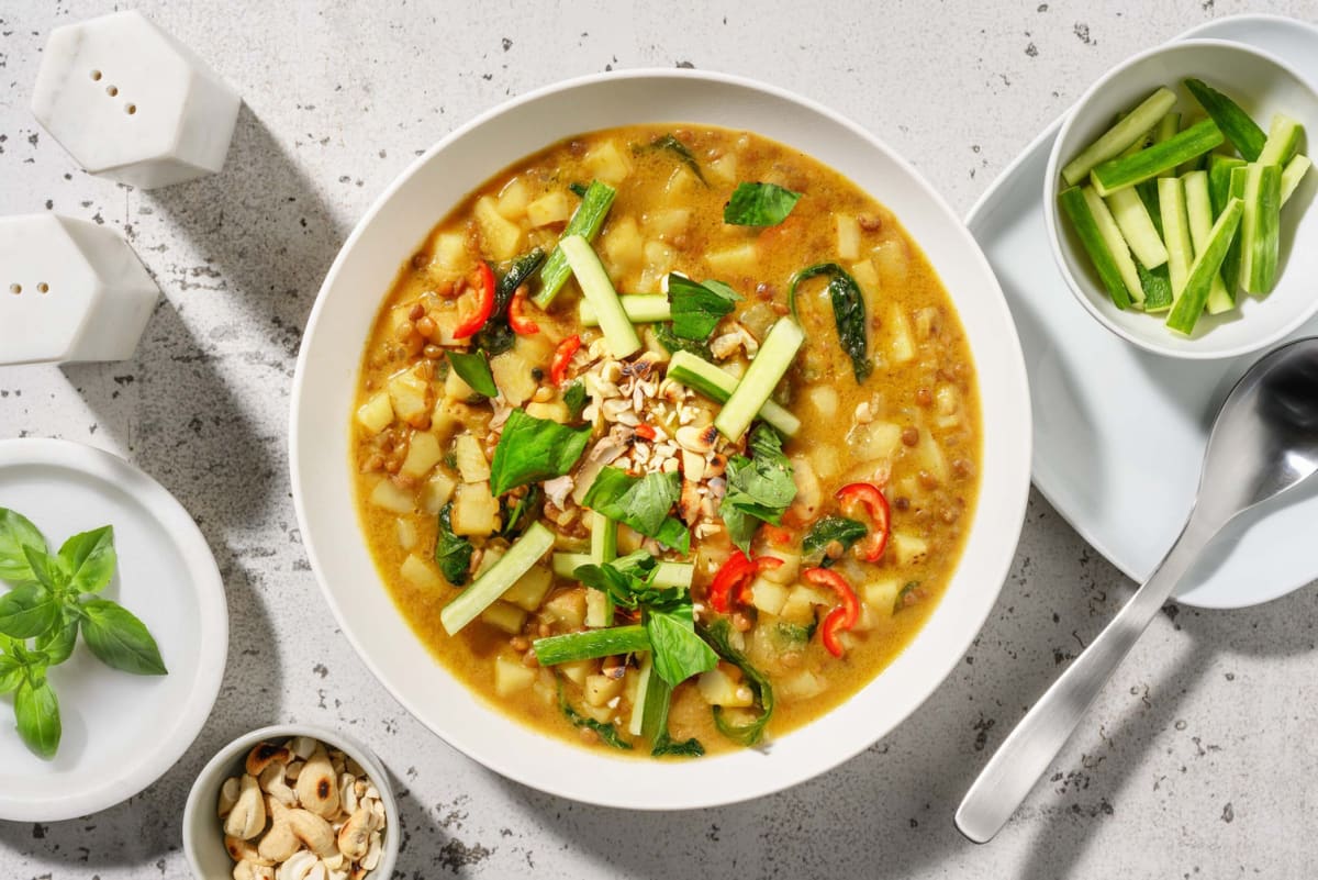 Aromatisk thailändsk linsgryta