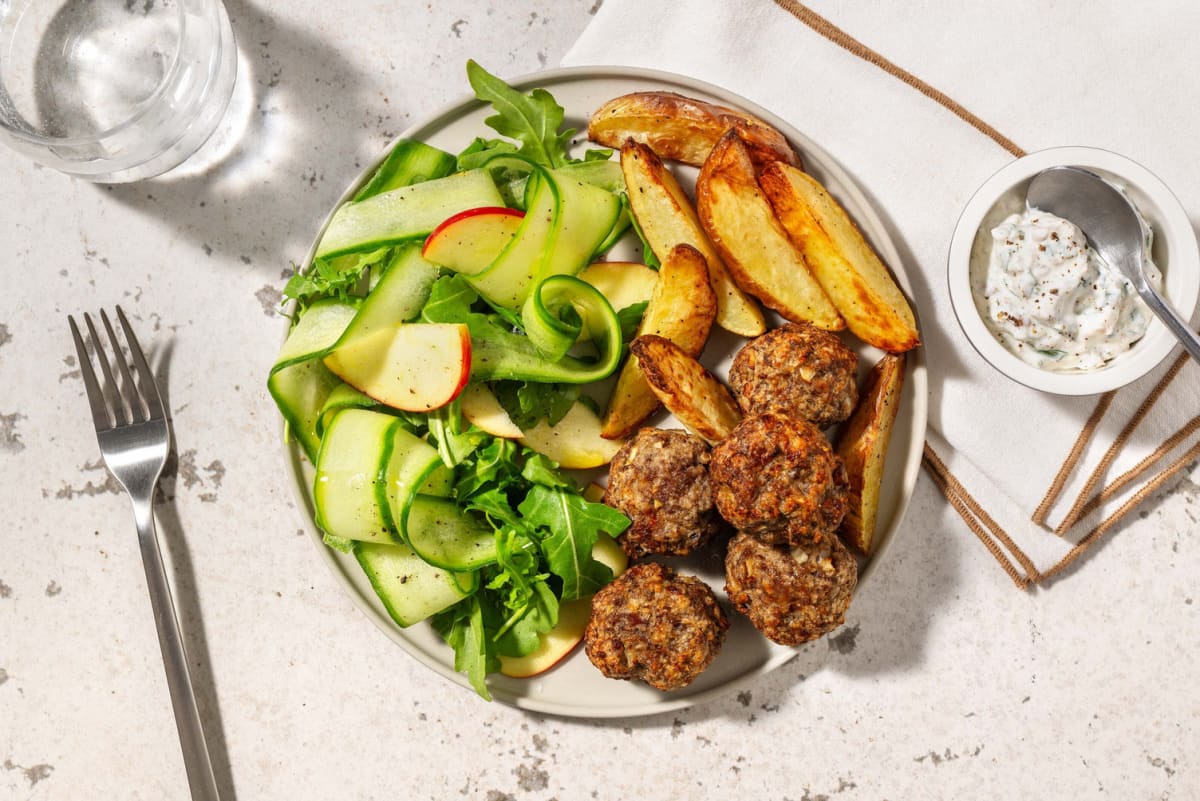 Kryddade köttbullar på nötfärs
