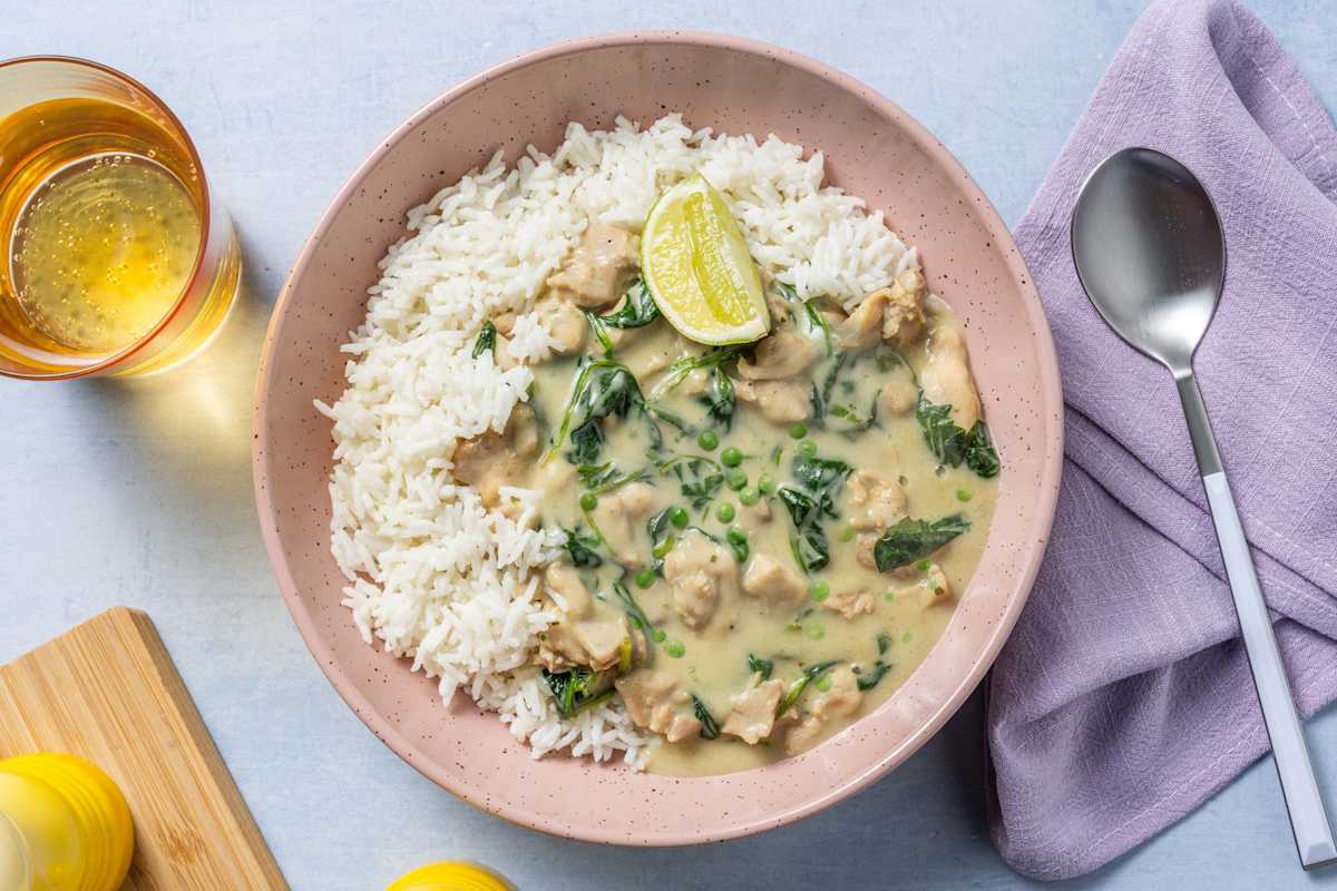 Super Quick Thai Green Style Double Chicken Curry