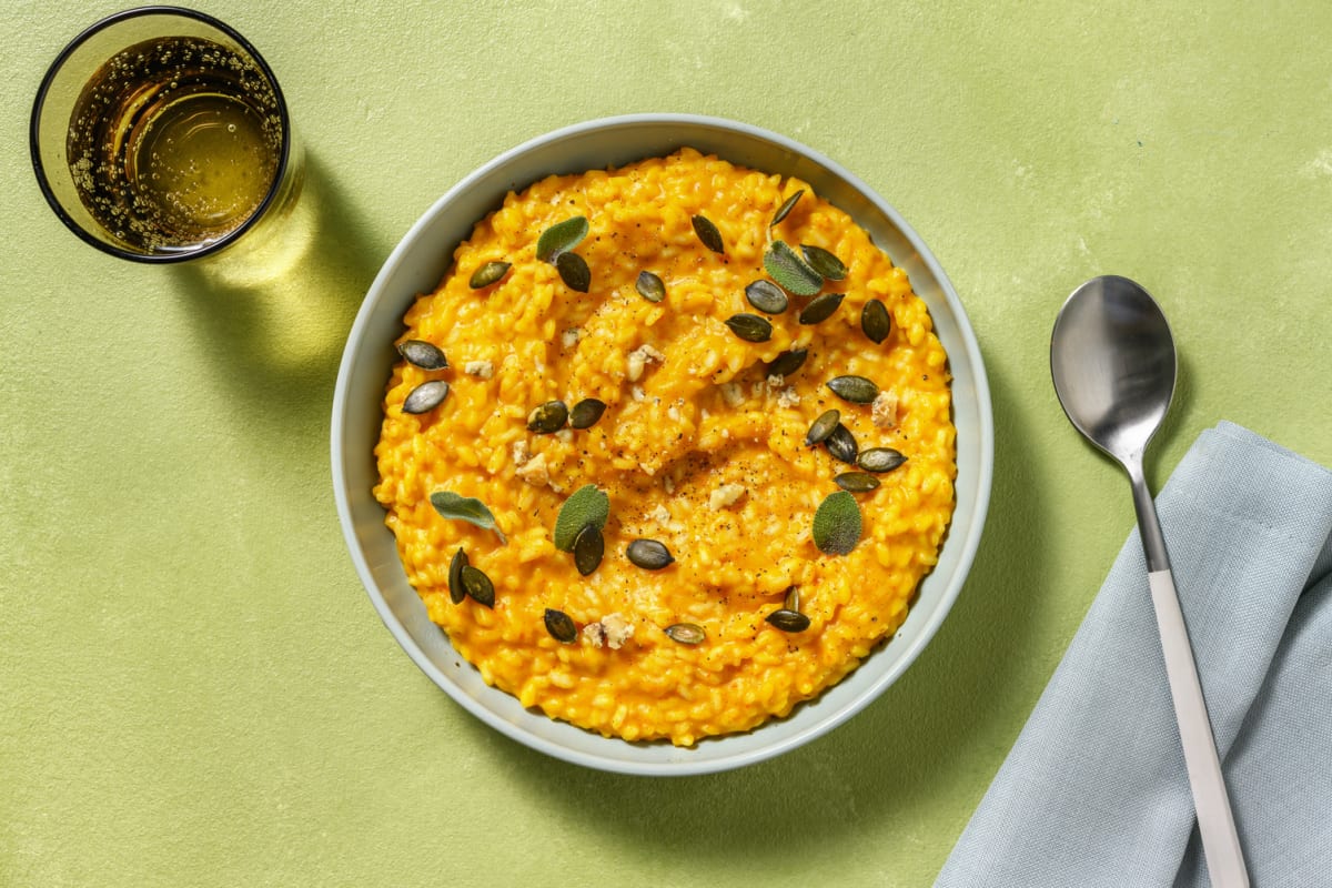 Risotto fondente alla zucca e Gorgonzola Dop