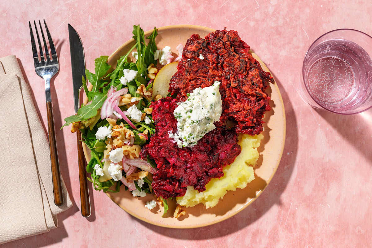 Skandinaviske rødbede-fritters