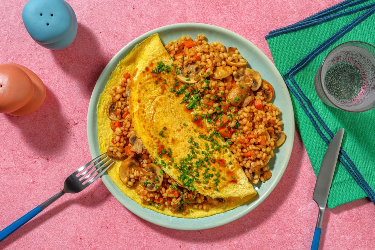 Omurice giapponese - omelette ripiena