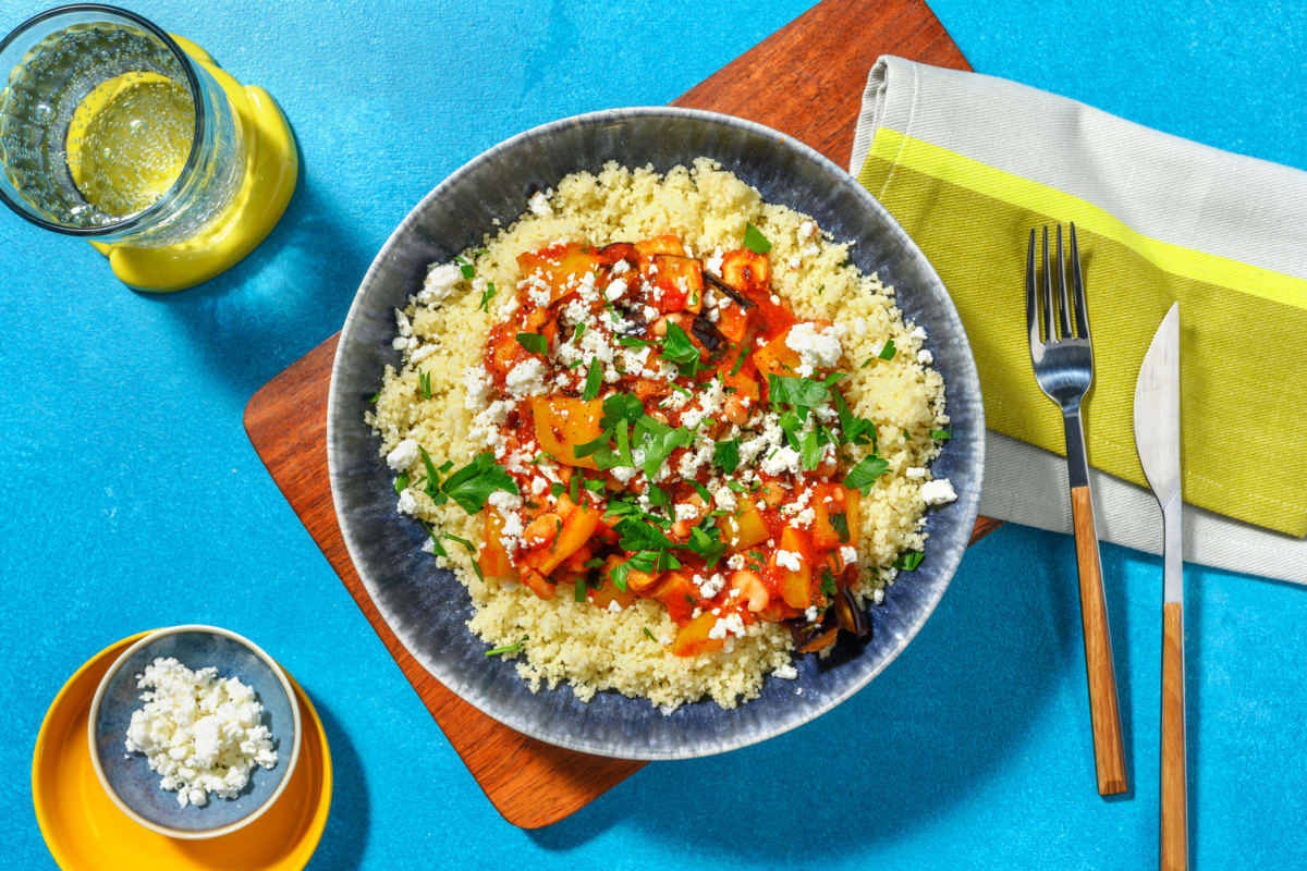 Spiced Aubergine Couscous Bowl