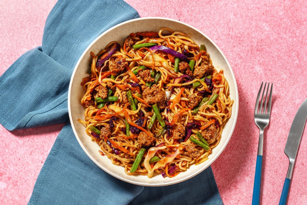 Sweet Chilli Szechuan Beef Noodles