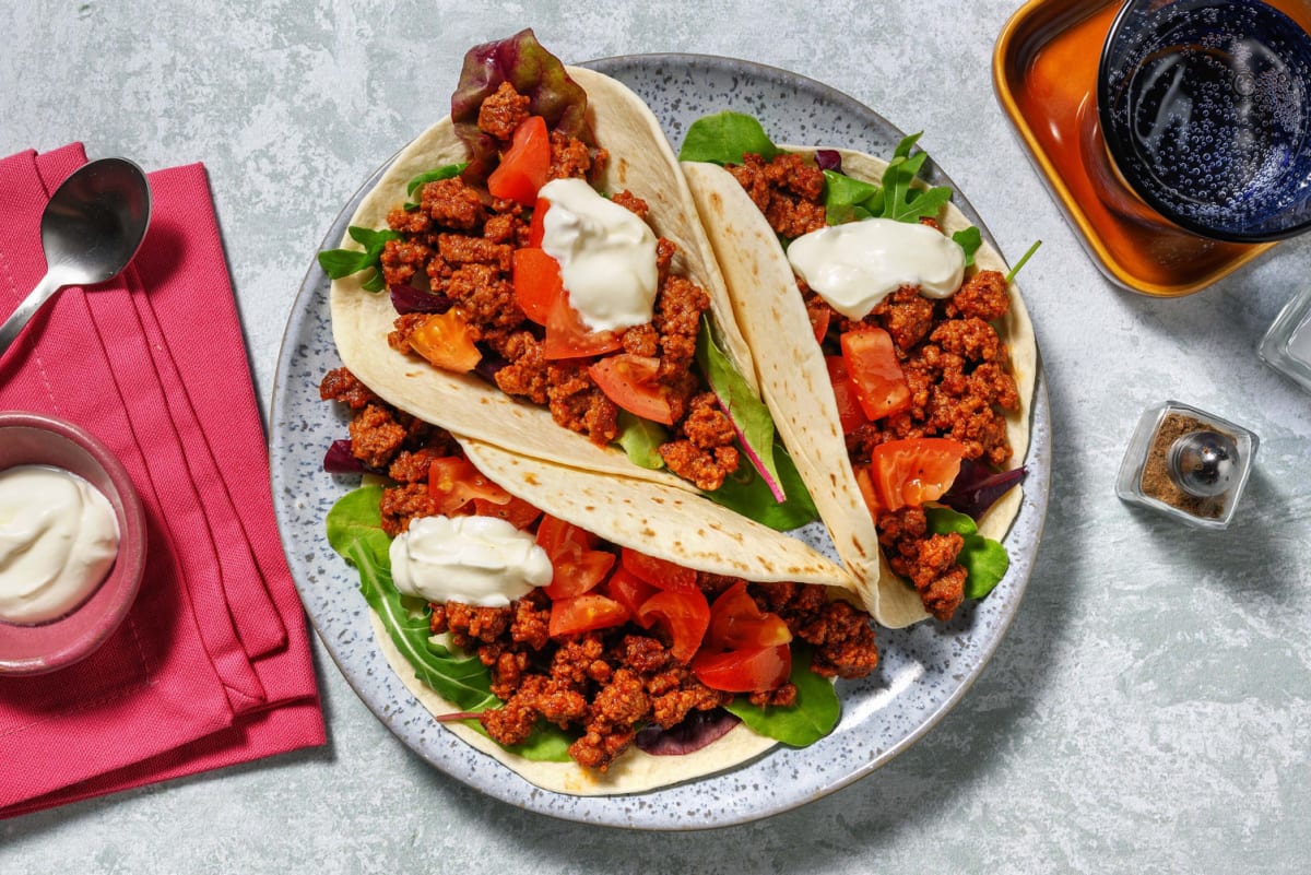Tex-Mex Style Beef Mince Tacos
