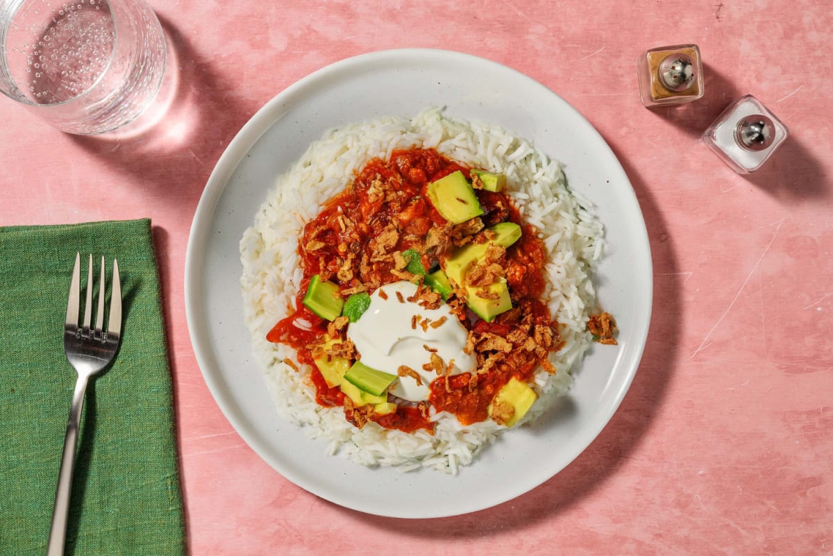 Super Quick Cajun Veggie Mince Bowl