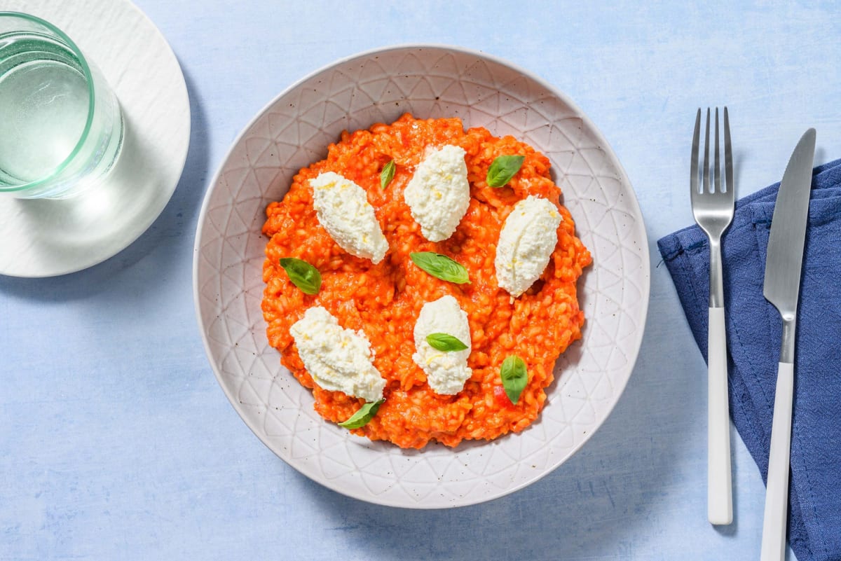 Risotto alla catalana in salsa romesco