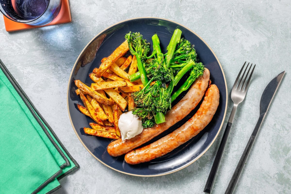 BBQ Glazed THIS Isn't Pork Sausage Traybake
