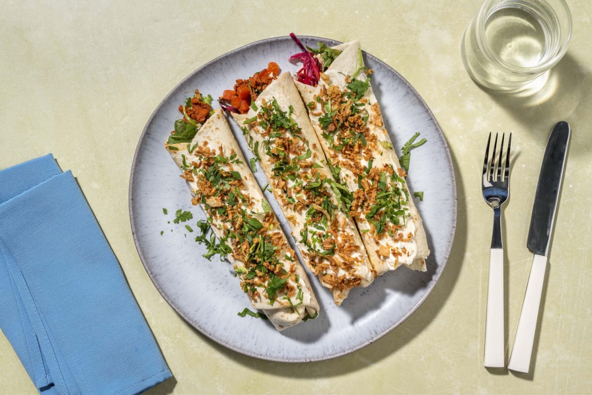 Shawarma-Inspired Double Chorizo Wraps
