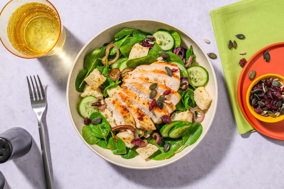 Salade de dinde grillé à la moutarde et à l’érable