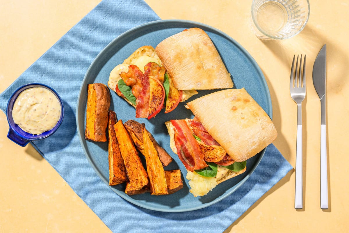 Bacon, Chicken and Cheddar Melts