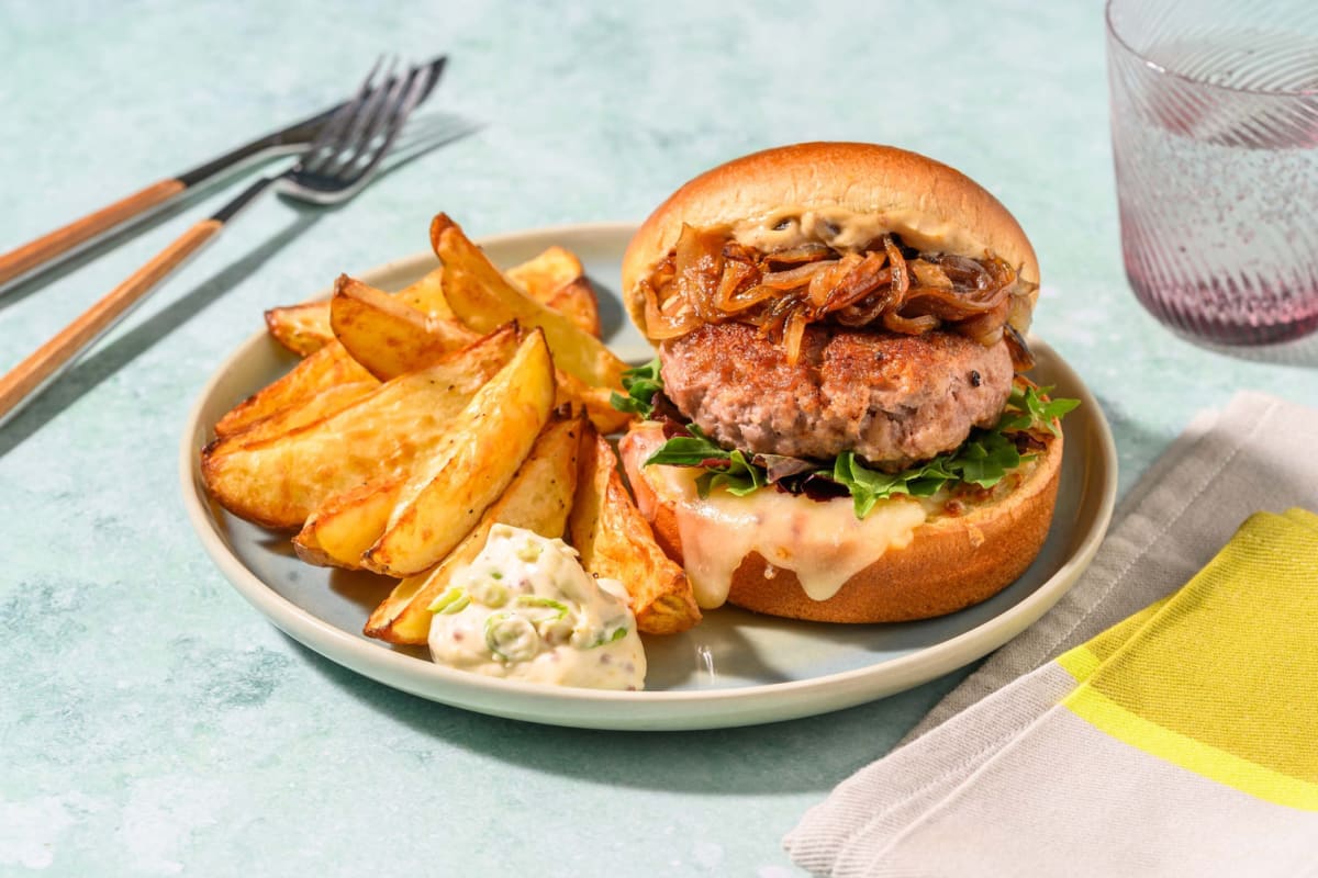 Beef and Cheddar Burgers