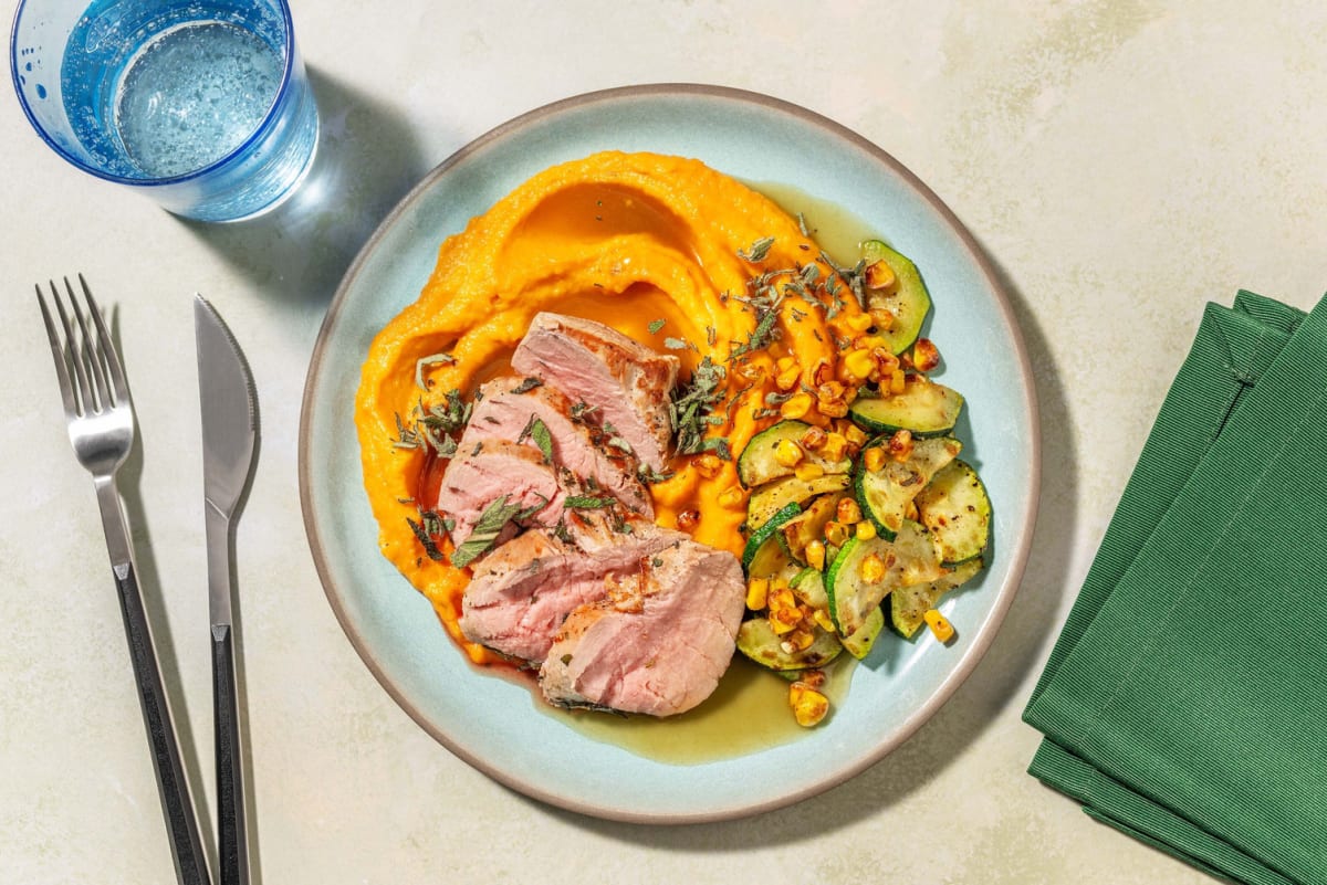Classic Roasted Pork Tenderloin and Sage Gravy