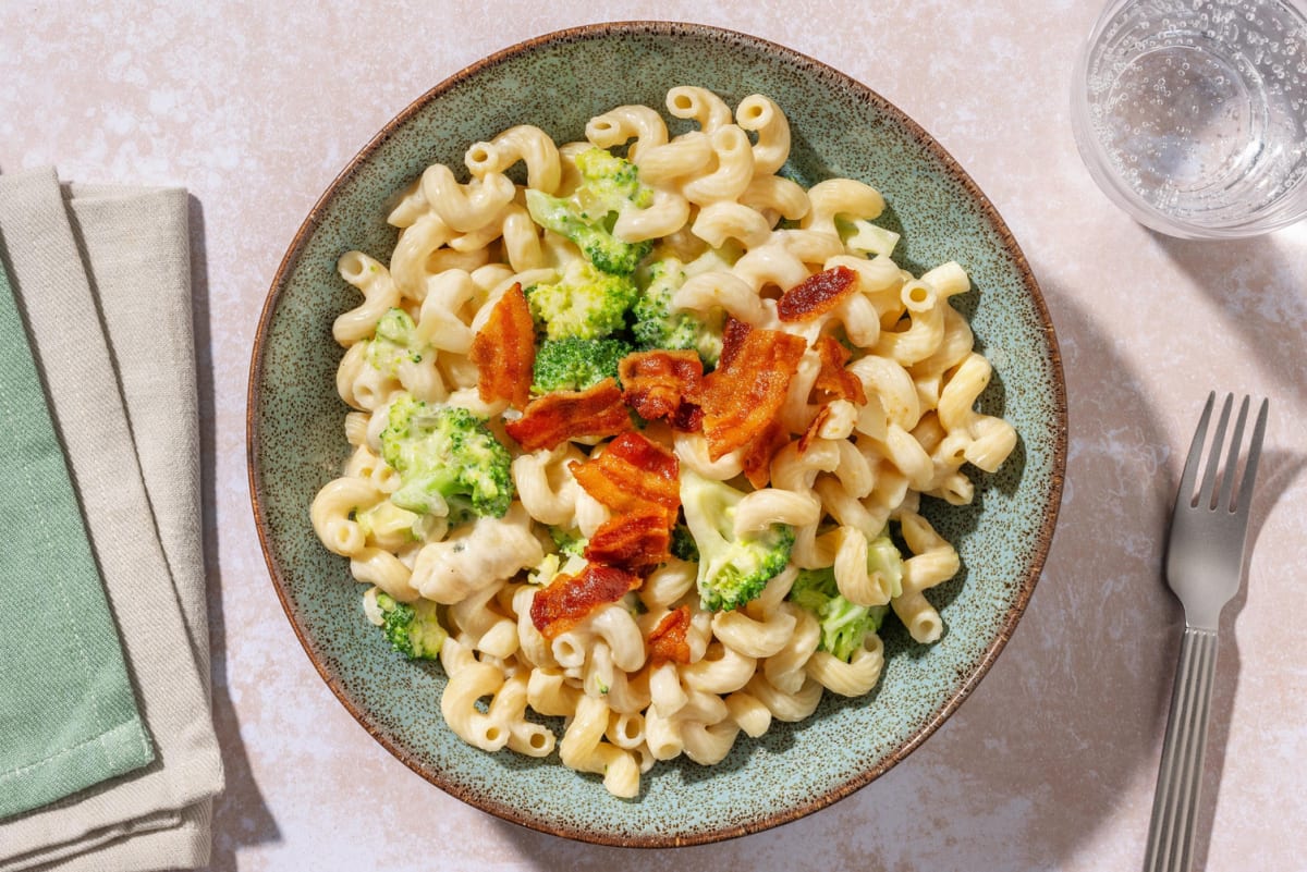 Cavatappis crémeux au bacon