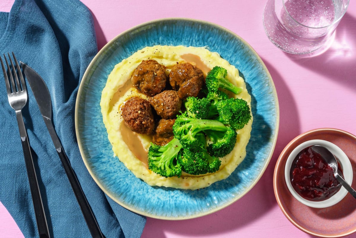 Swedish-Style Double Beef Meatballs