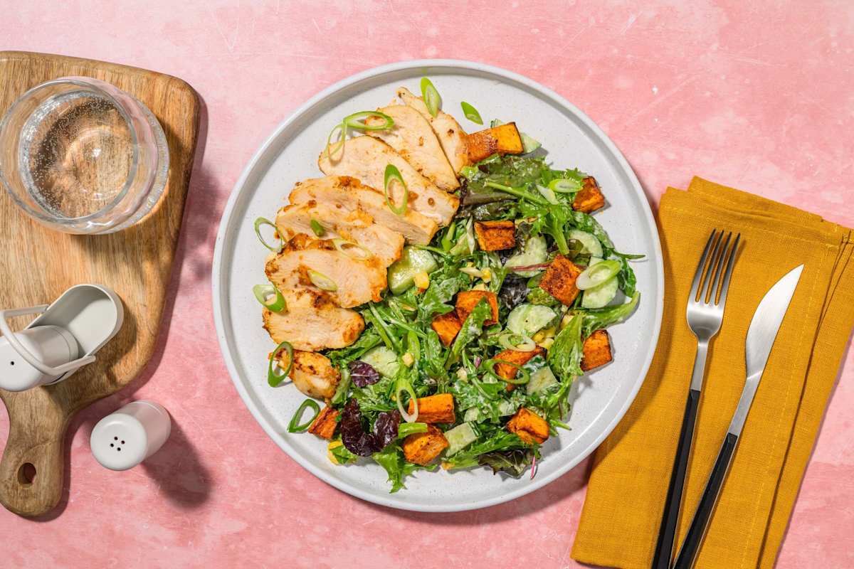 Grilled Caribbean Organic Chicken Salad