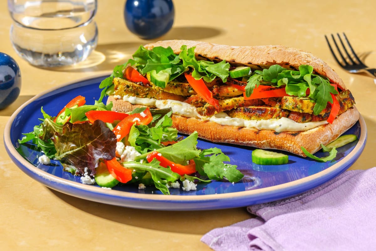 Grilled Provençal Turkey and Pepper Sandwiches