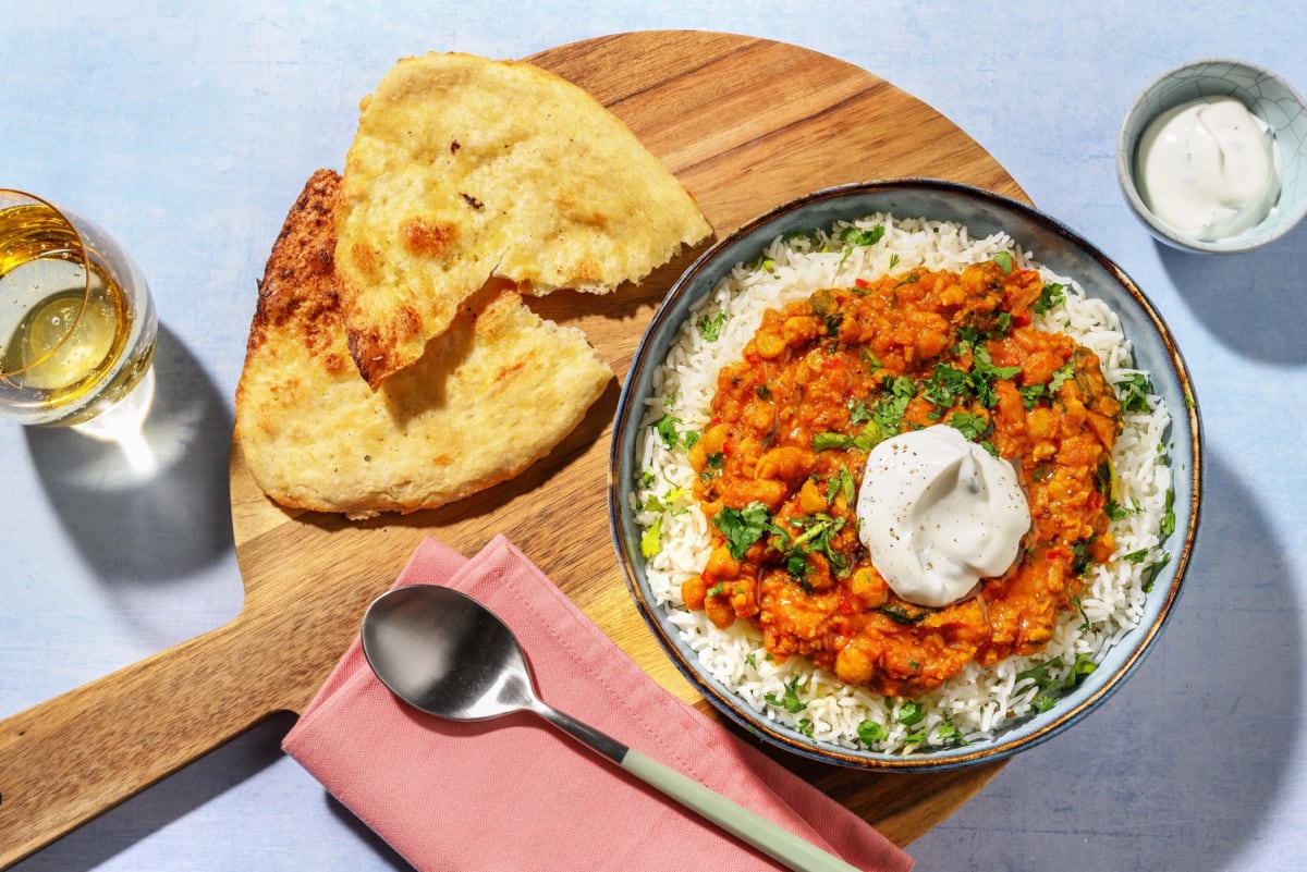 Spiced Chicken Breasts, Chickpeas and Spinach