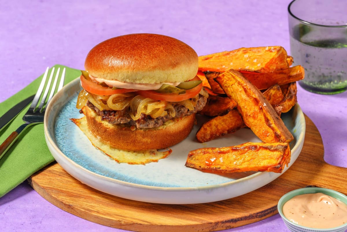 Smash burgers de double bœuf