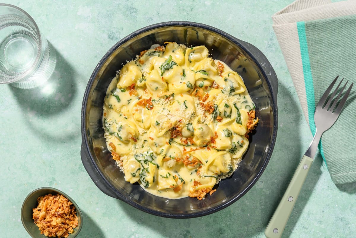 Cheese-Stuffed Tortellini Mac-n-Cheese