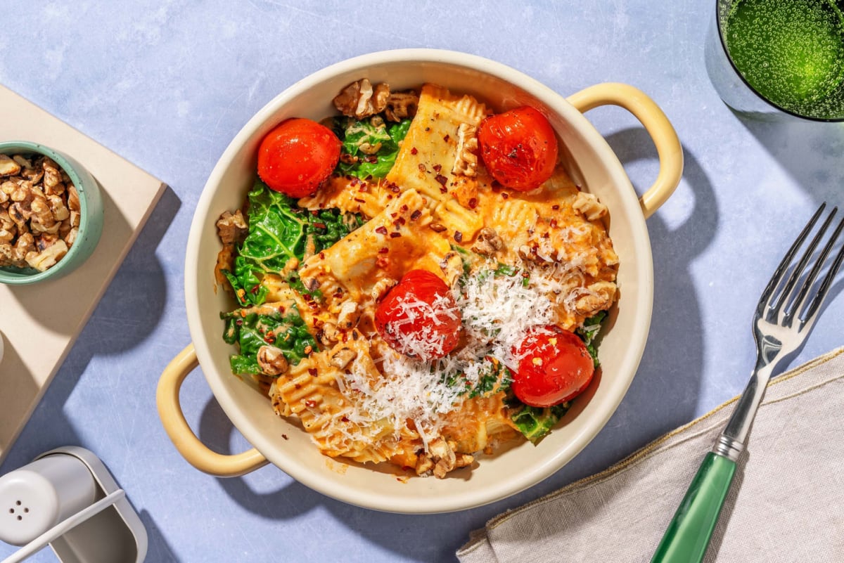 Creamy Tuscan-Style Mushroom Ravioli
