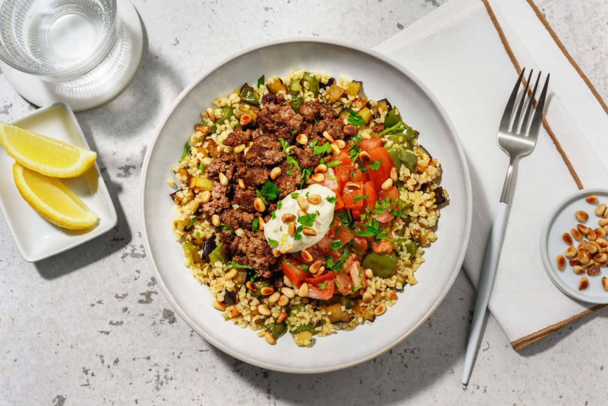 Carb Smart Middle Eastern Beef Bowls