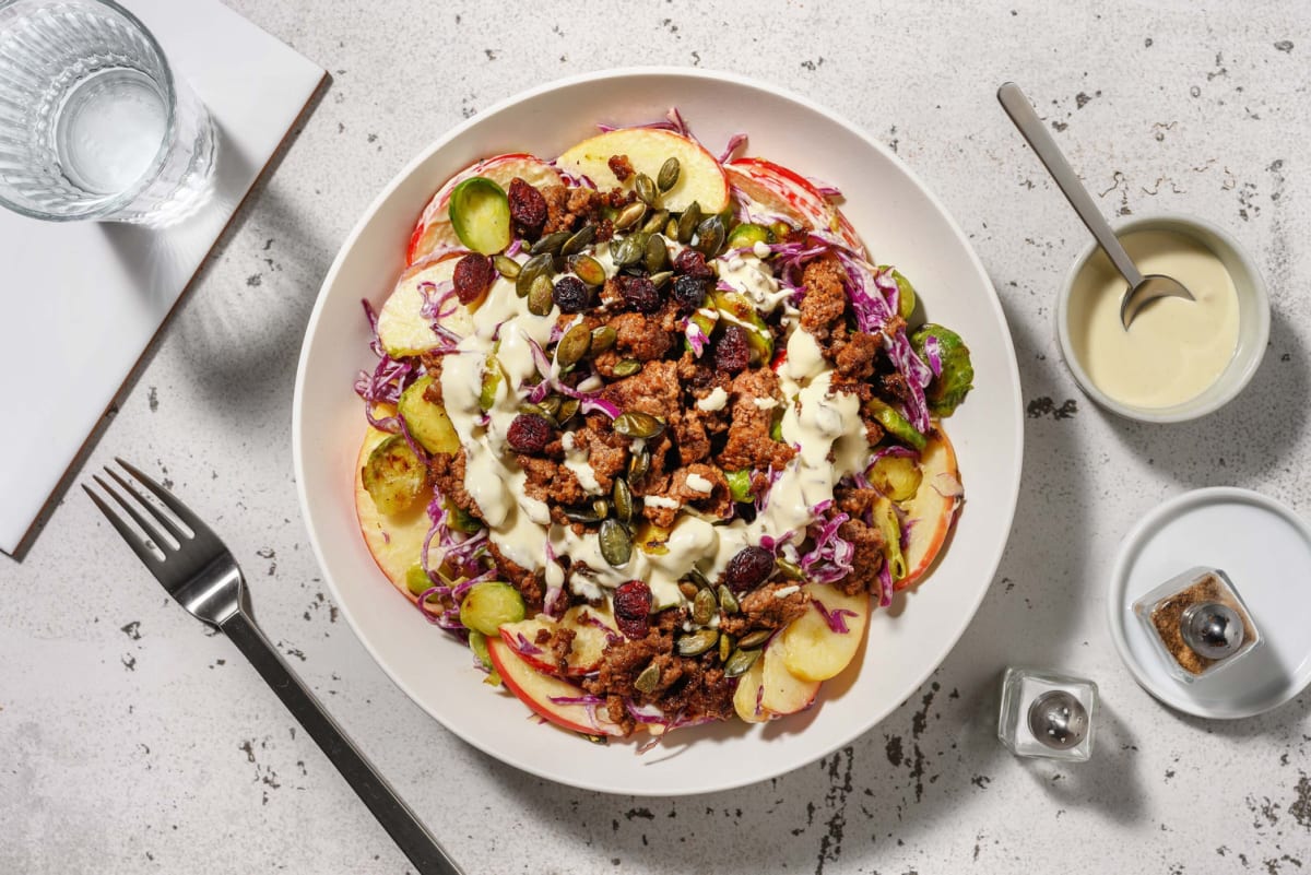 Carb Smart Turkey and Brussels Sprouts Salad