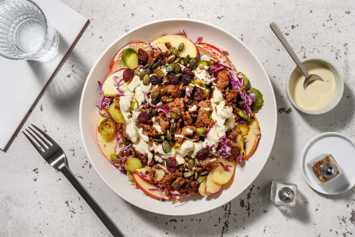 Salade de Beyond Meat®  et de choux de Bruxelles