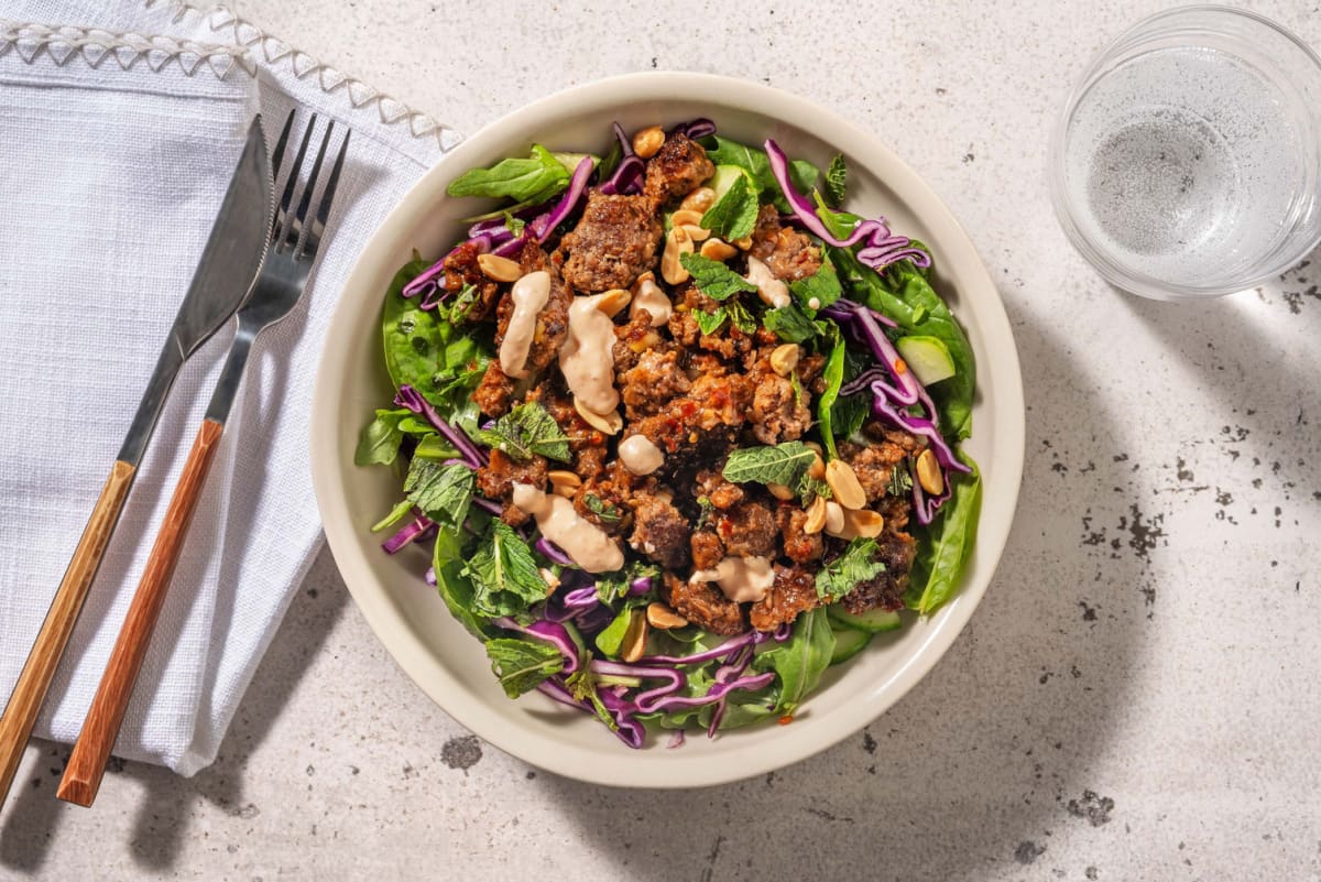 Carb Smart Thai-Style Double Beef Salad