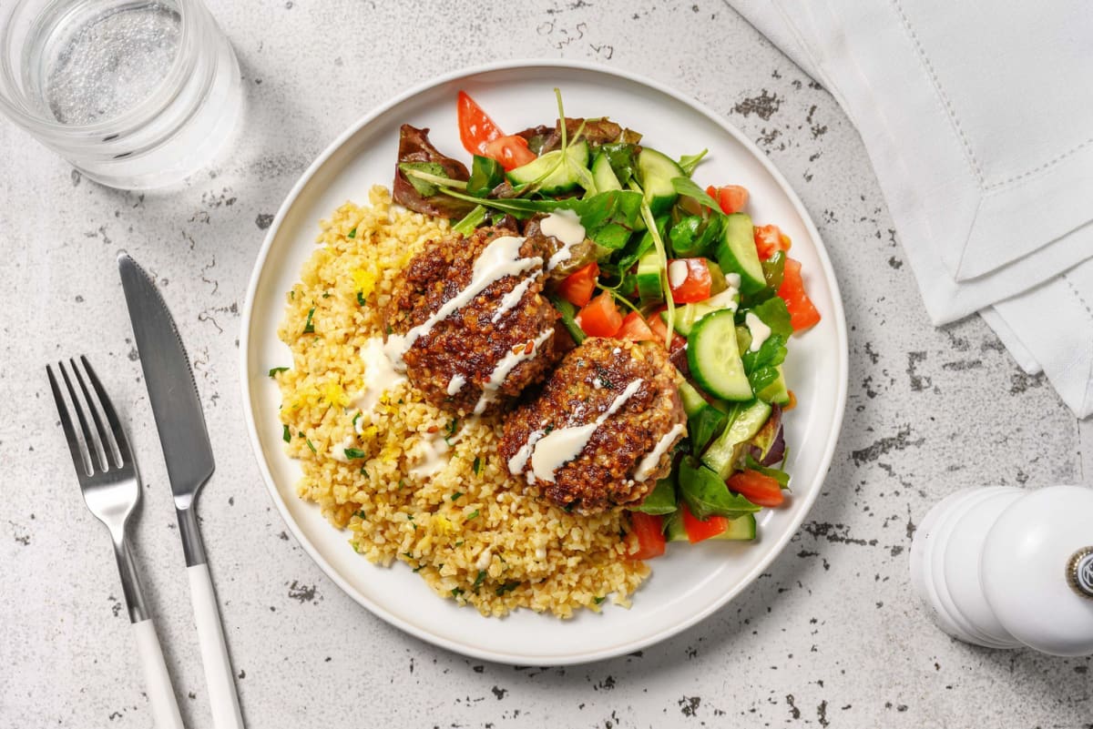 Repas futé : Galettes de Beyond Meat® façon kibbeh