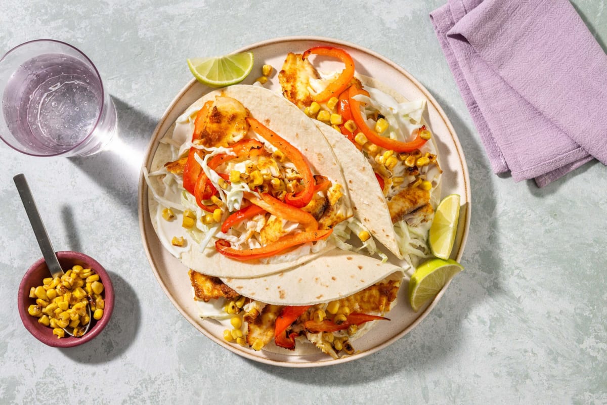Sheet Pan Tilapia Tacos