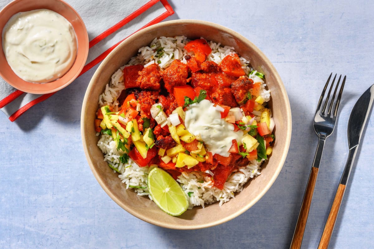 Bols de riz à la dinde façon al pastor