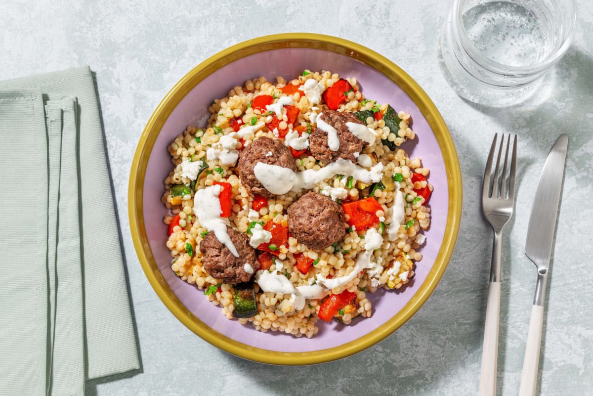 Boulettes de double bœuf style shawarma