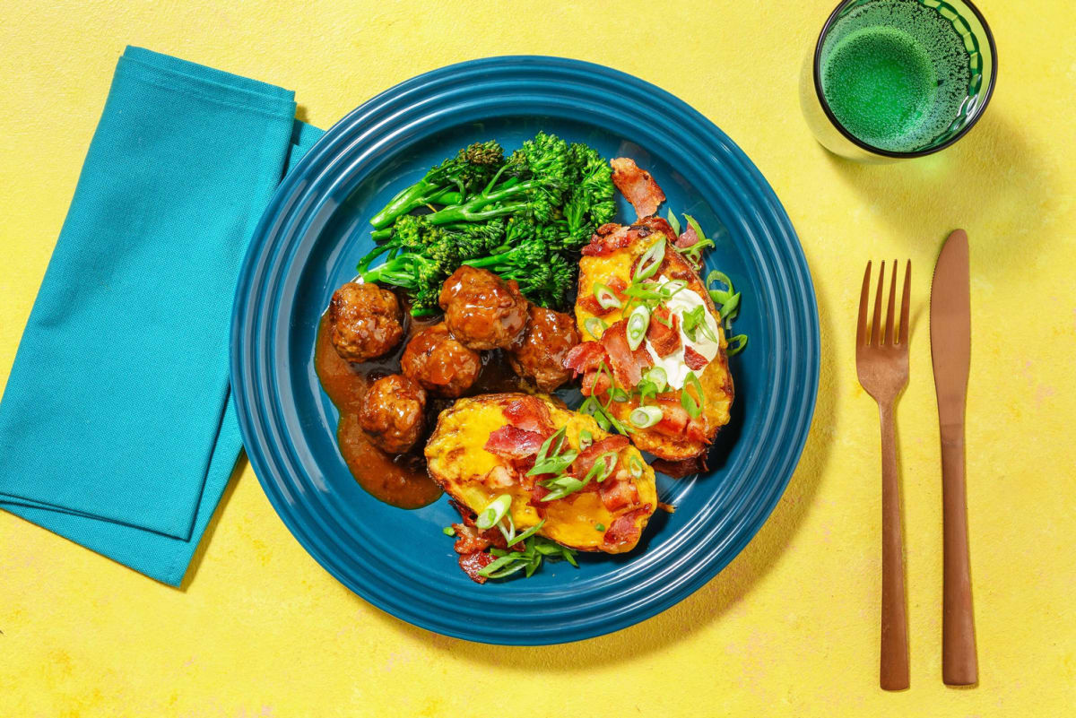 Boulettes de bison glacées