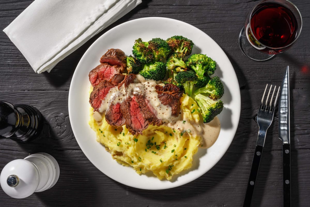 Steaks and Country-Style Cream Gravy