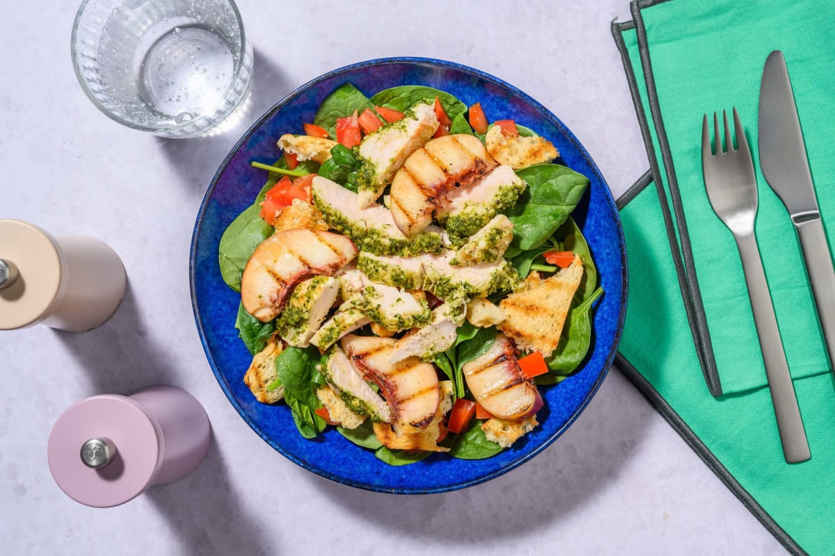 Double Grilled Chicken and Stone Fruit Salad