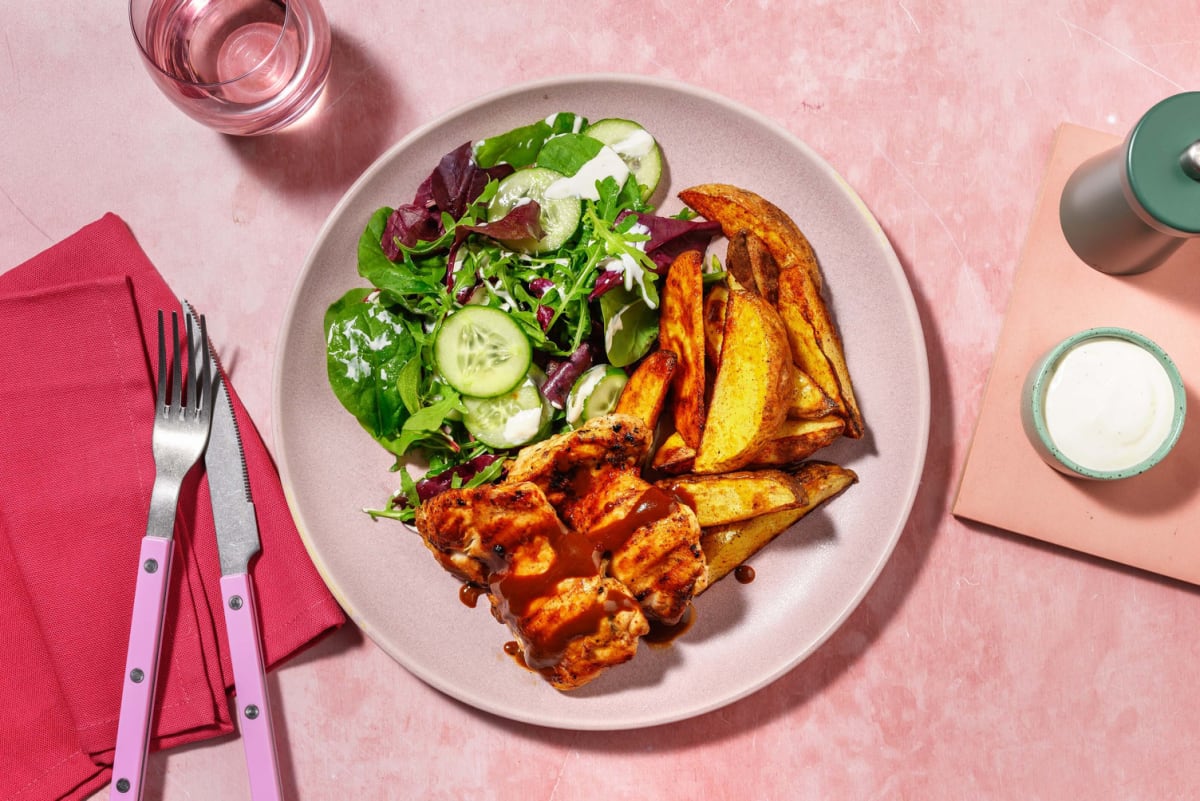 Grilled Maple-Mustard Chicken Breasts