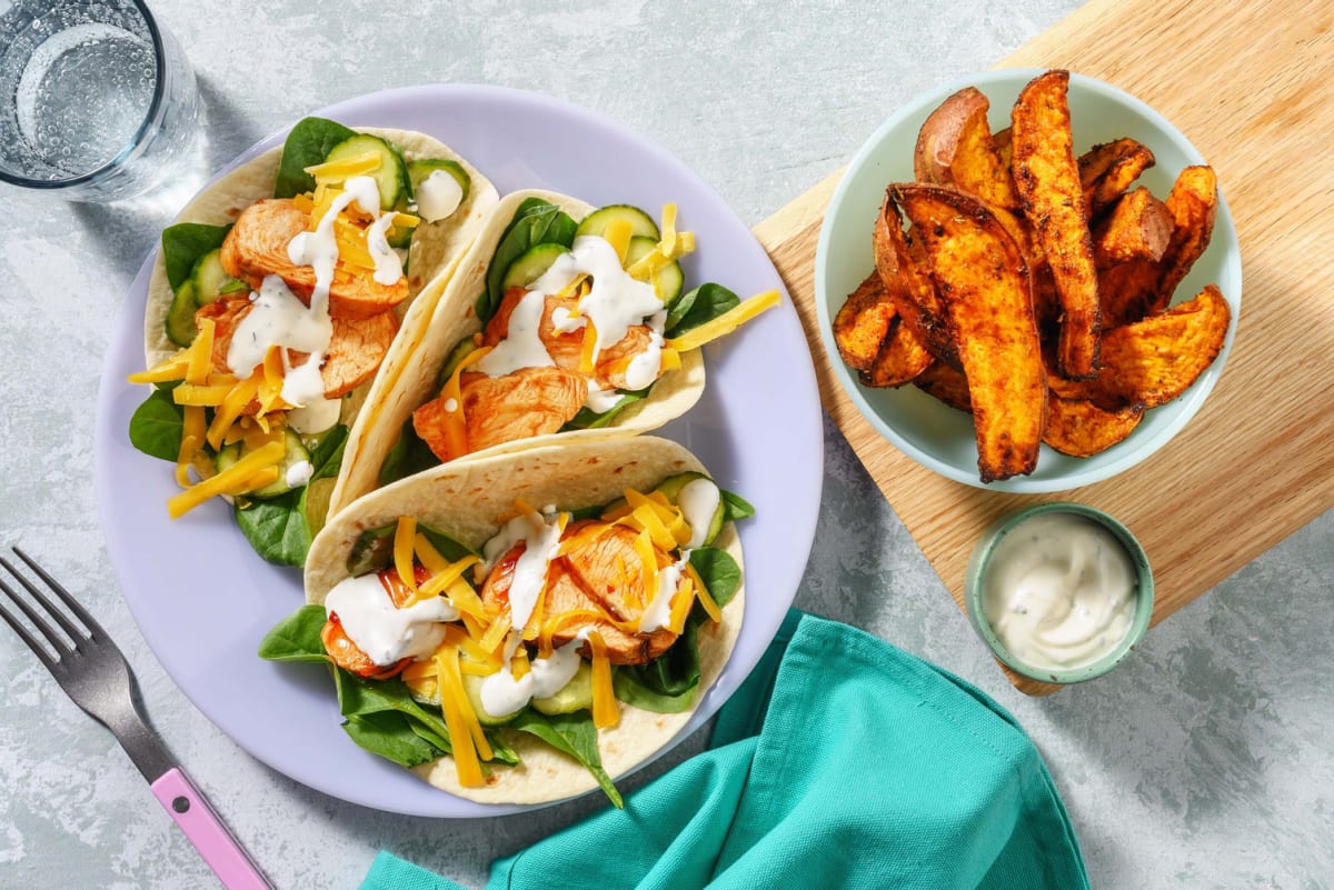 Grilled Honey Chicken Tenders Wraps