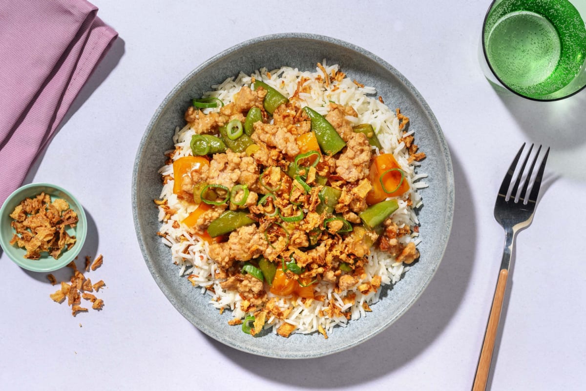 Filipino-Inspired Ground Pork Bowls