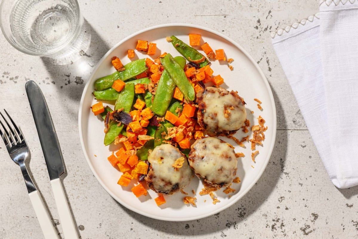 Smart White Cheddar Pork Patties