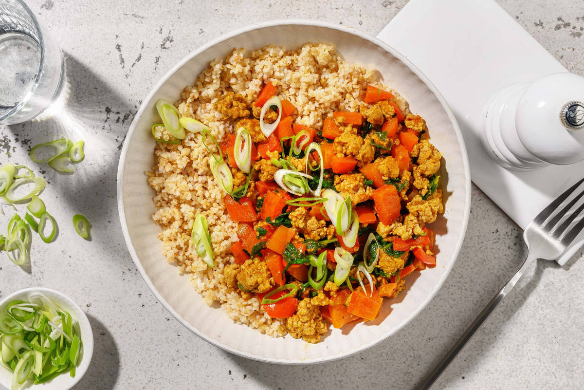 Smart Pork, Spinach and Pepper Curry Recipe HelloFresh