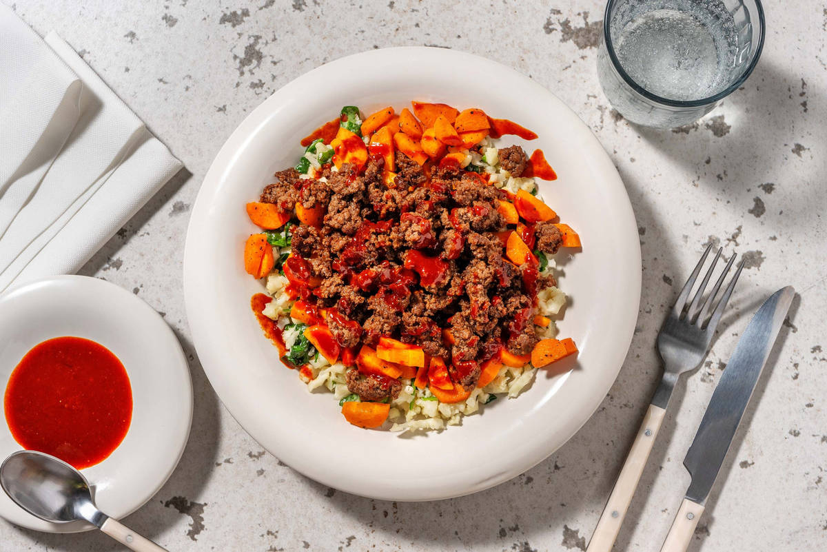 Carb Smart Beef BibimbapInspired Bowls Recipe HelloFresh