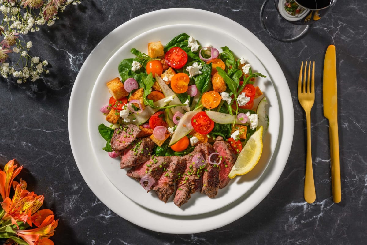 Garlic and Herb-Dressed Steak 