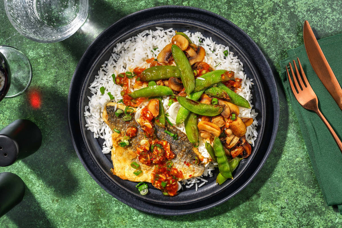 Golden GingerScallion Sea Bass Recipe HelloFresh
