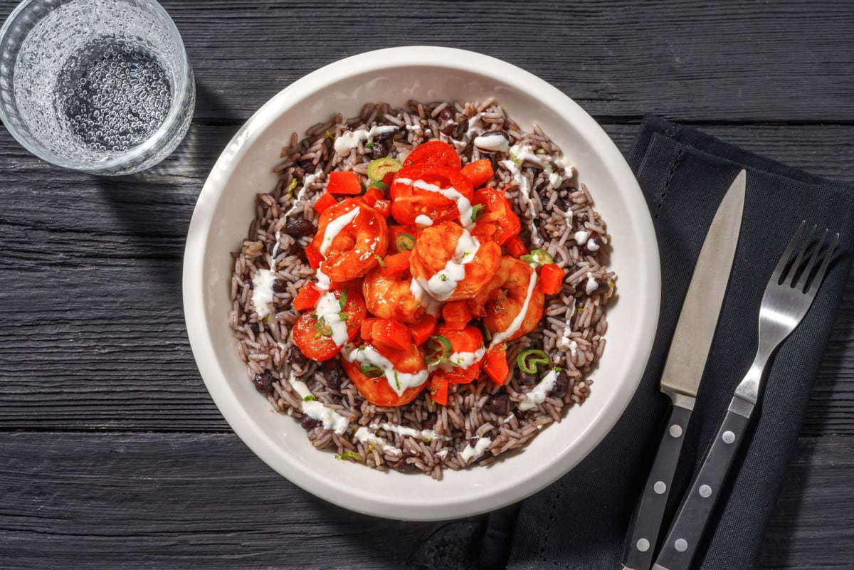 Honey-Chipotle Jumbo Shrimp Bowls