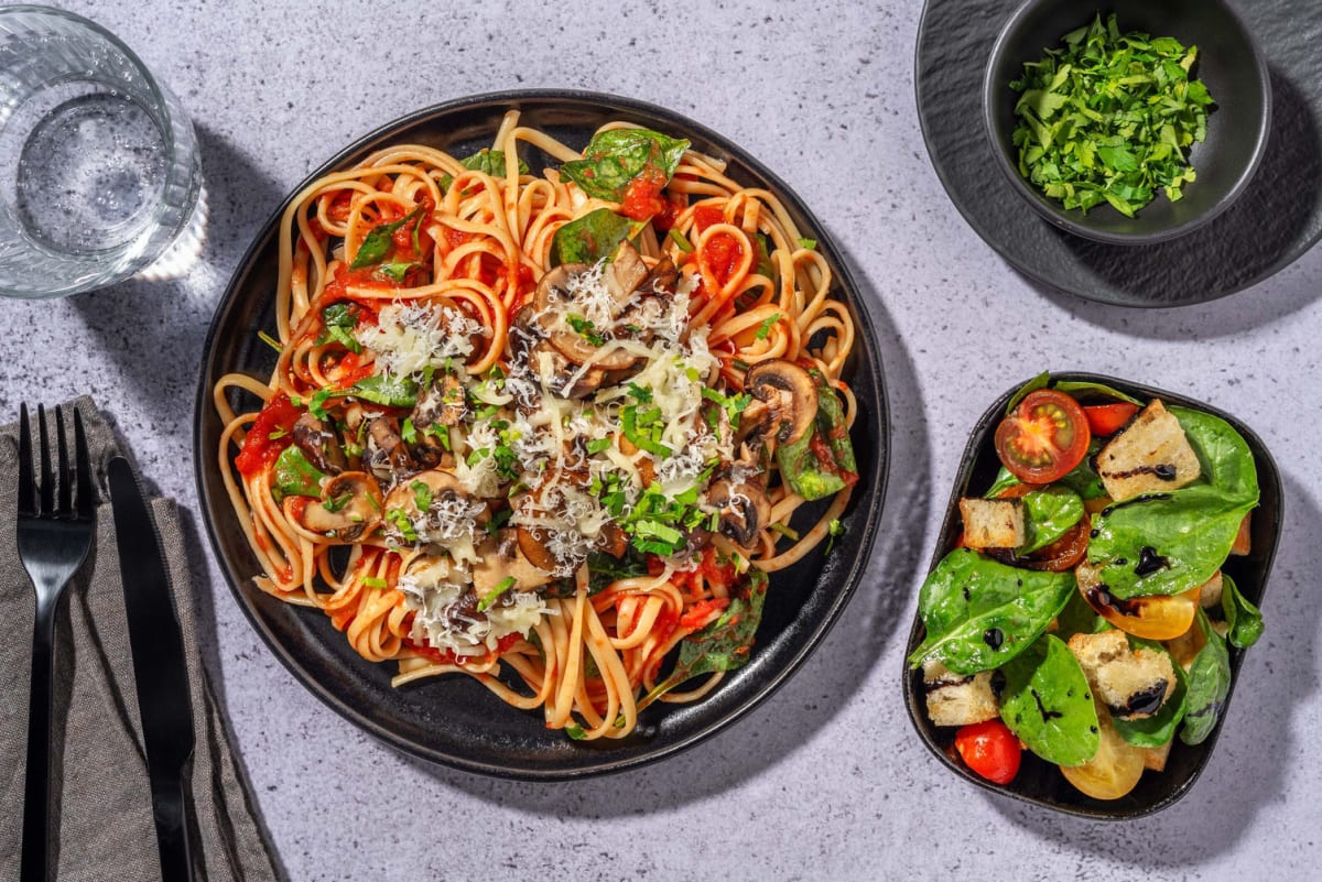 Champignons rôtis au four « parmigiana »