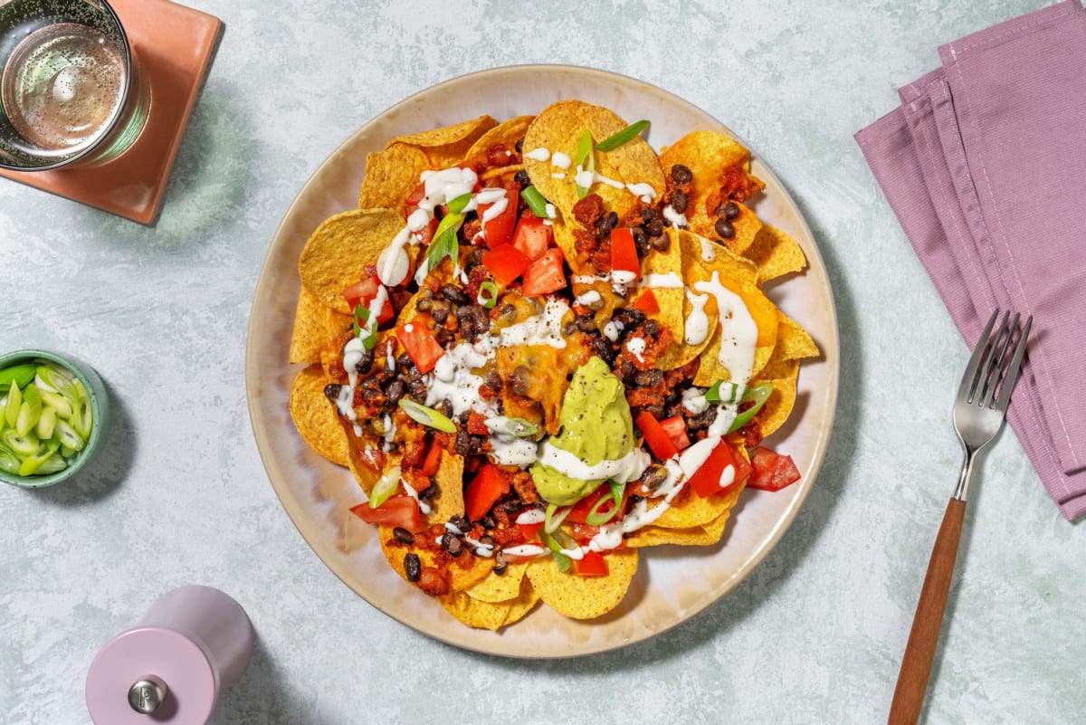 SuperQuick Chorizo and Black Bean Nachos 