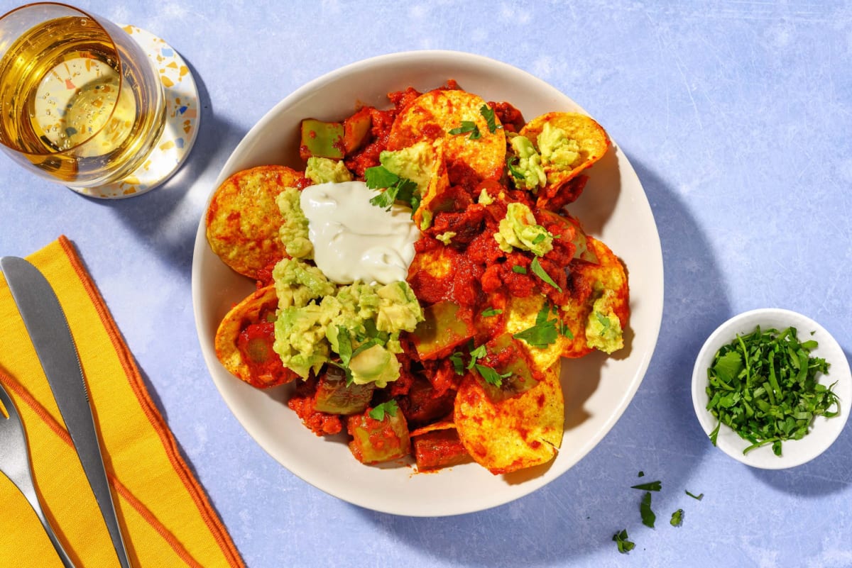 Chilaquiles au bœuf et au fromage