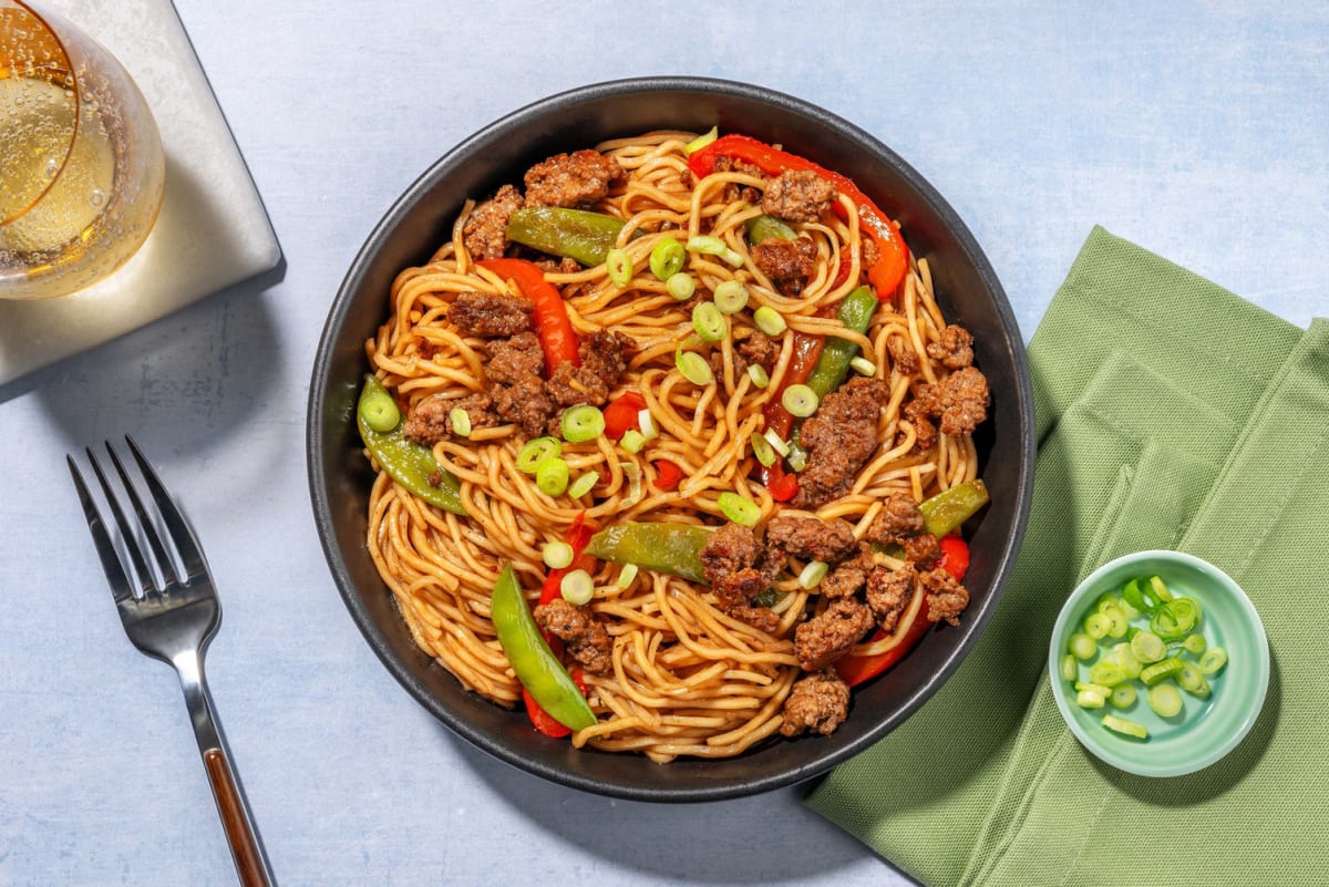 Super-Quick Teriyaki Ramen Turkey Bowls 